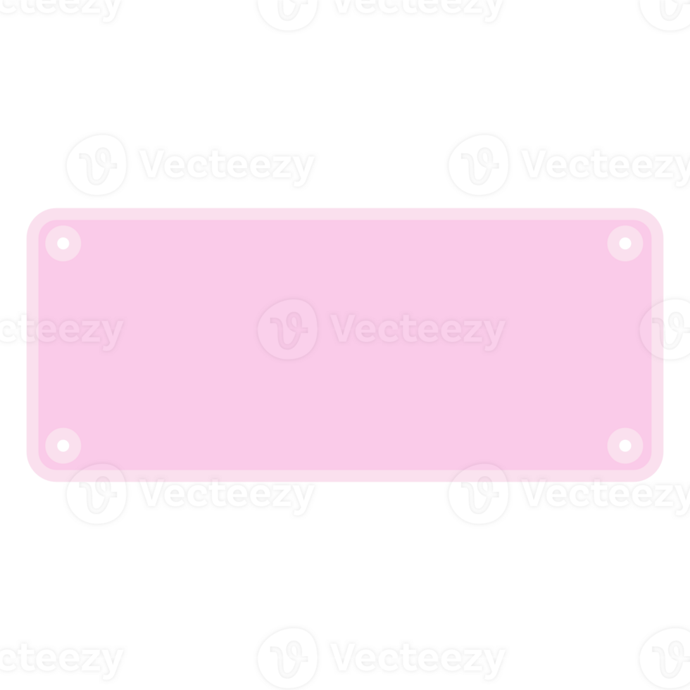 pink blank sign png