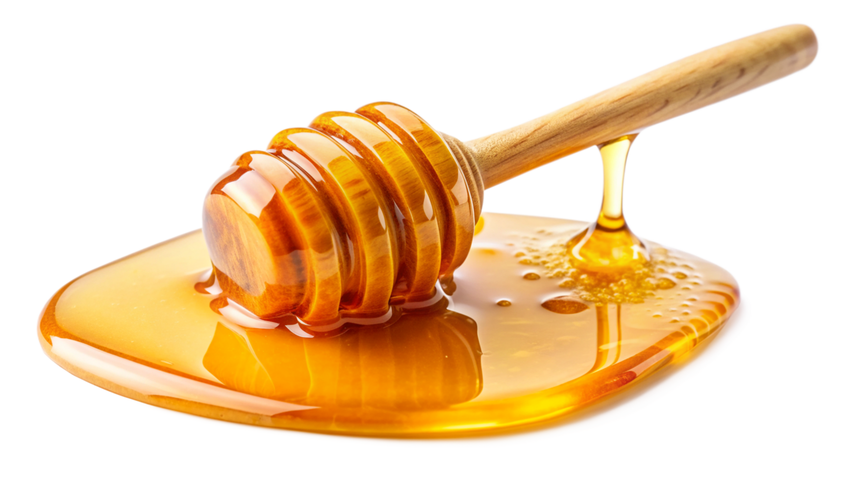 Honey dropping isolated on transparent background png