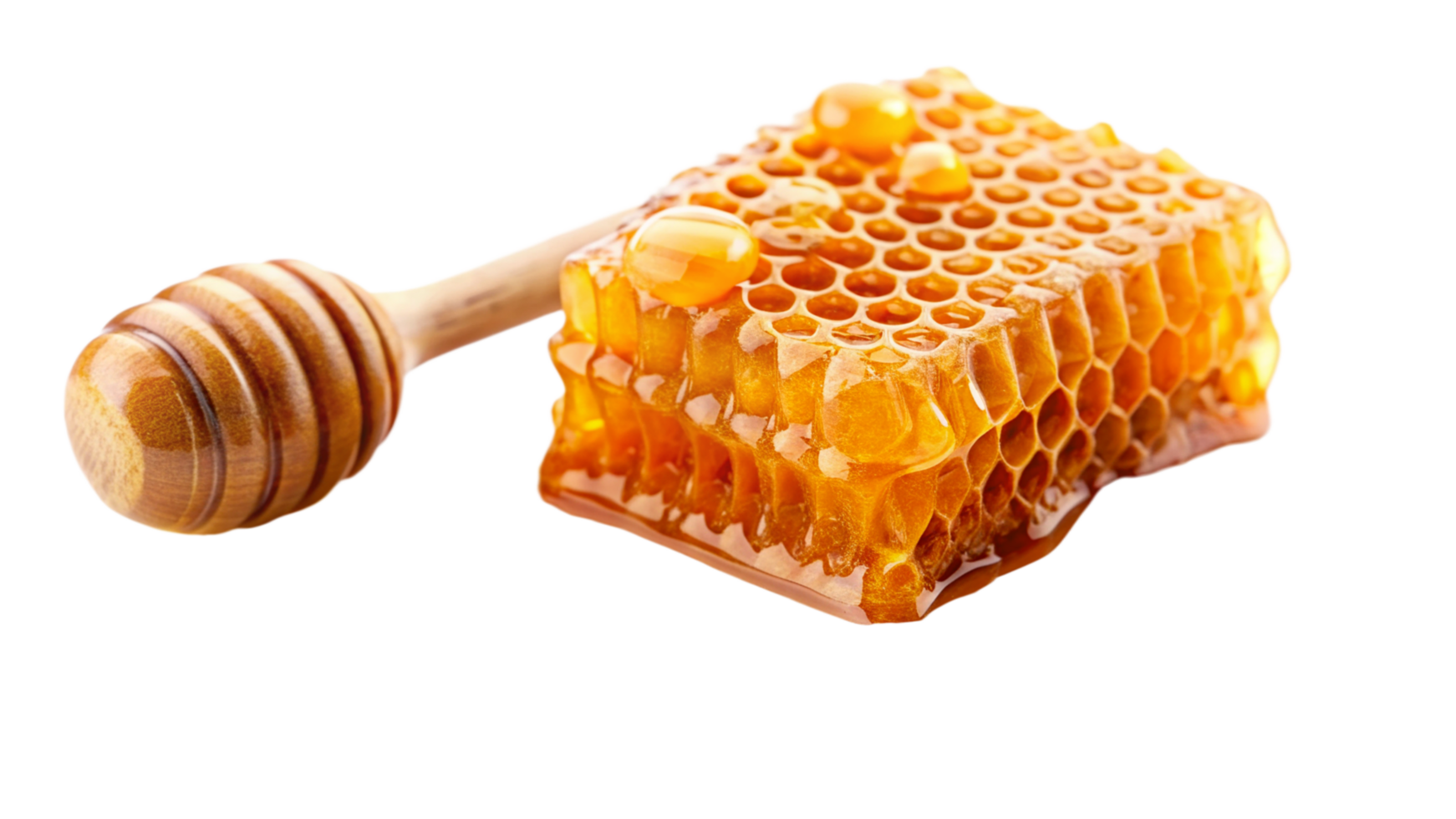Honey dropping isolated on transparent background png