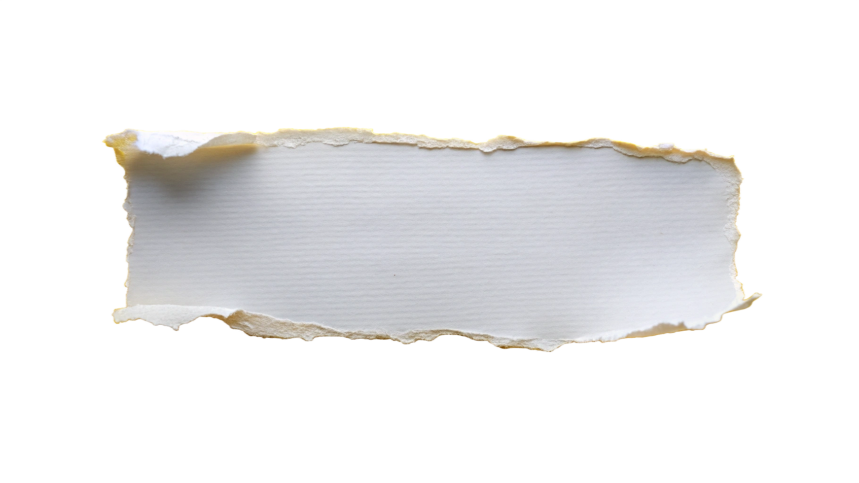 White Torn ripper paper sheet Texture isolated on transparent background png