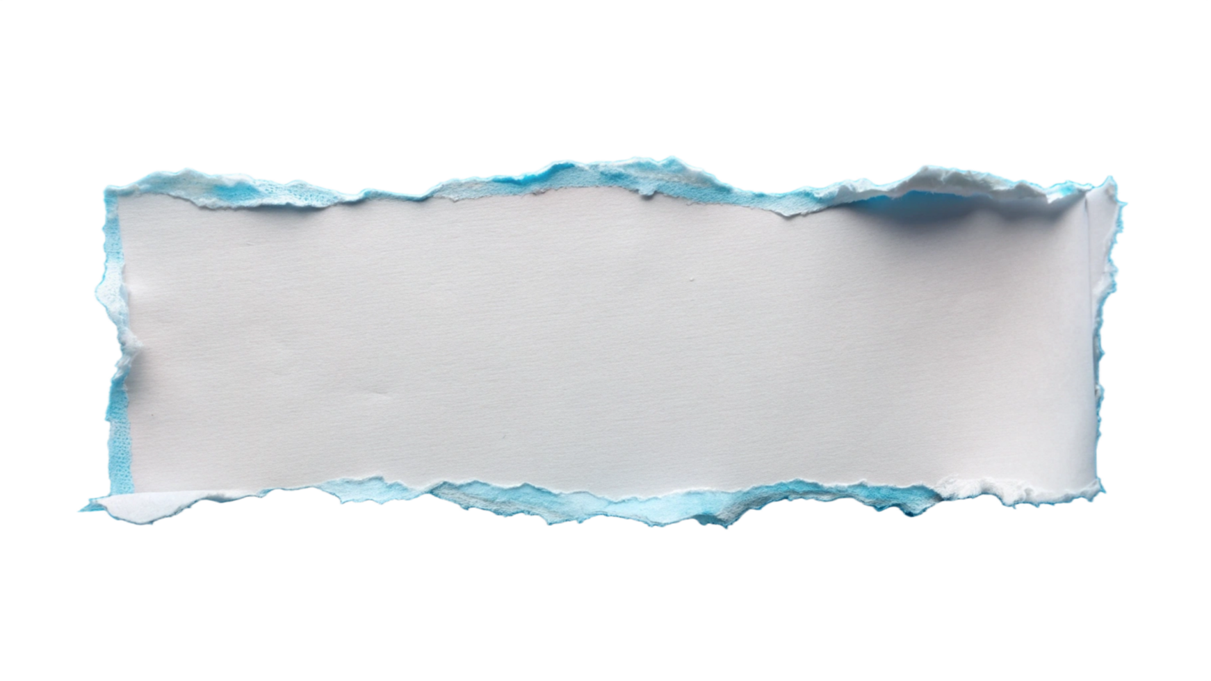 White Torn ripper paper sheet Texture isolated on transparent background png