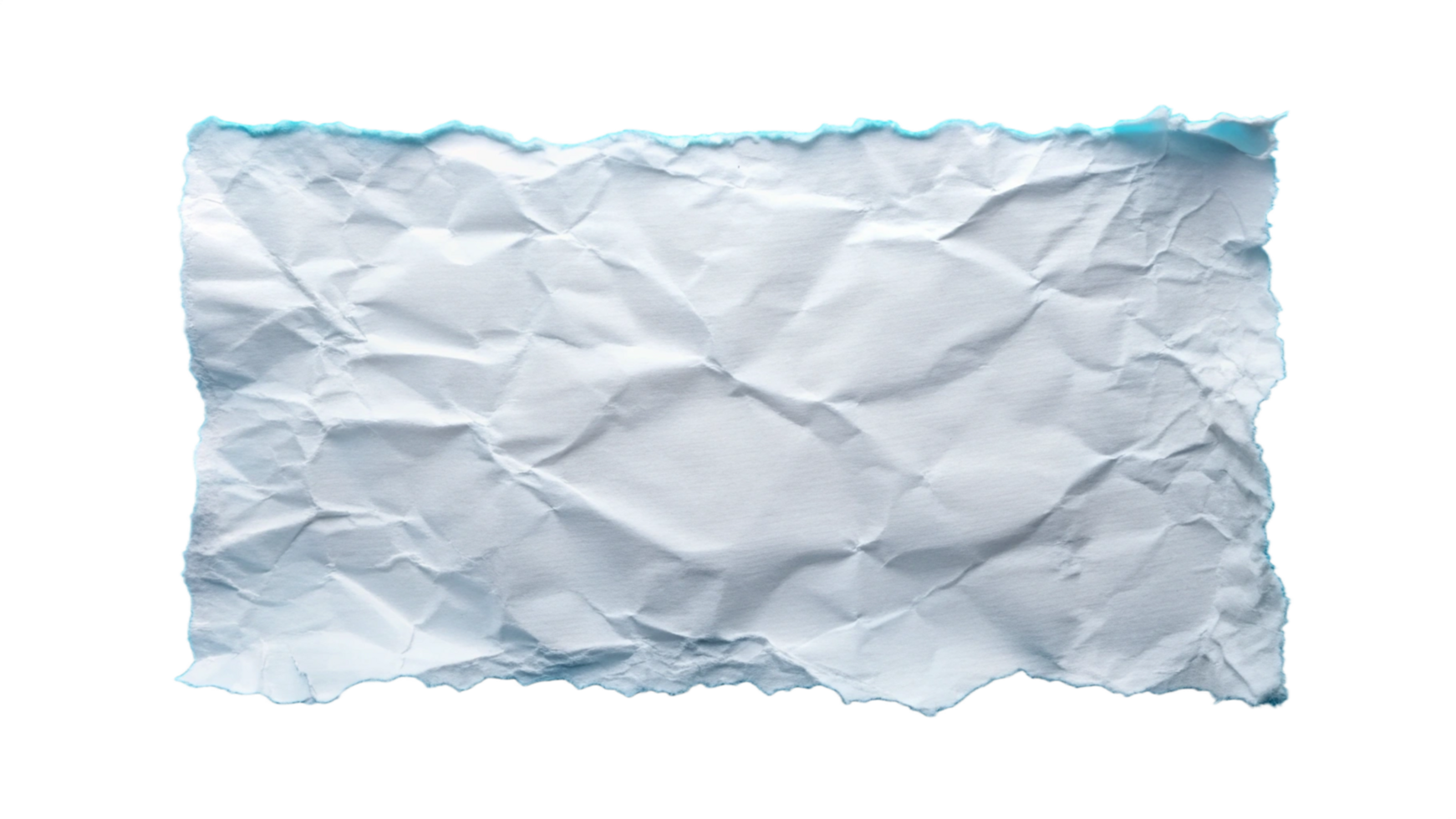 White Torn ripper paper sheet Texture isolated on transparent background png