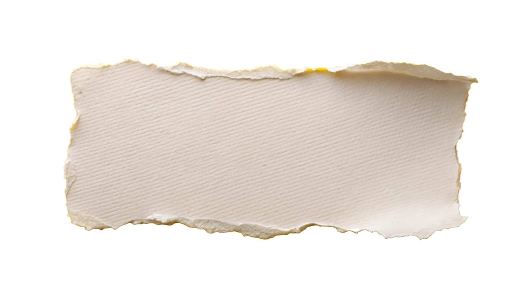 White Torn ripper paper sheet Texture isolated on transparent background png