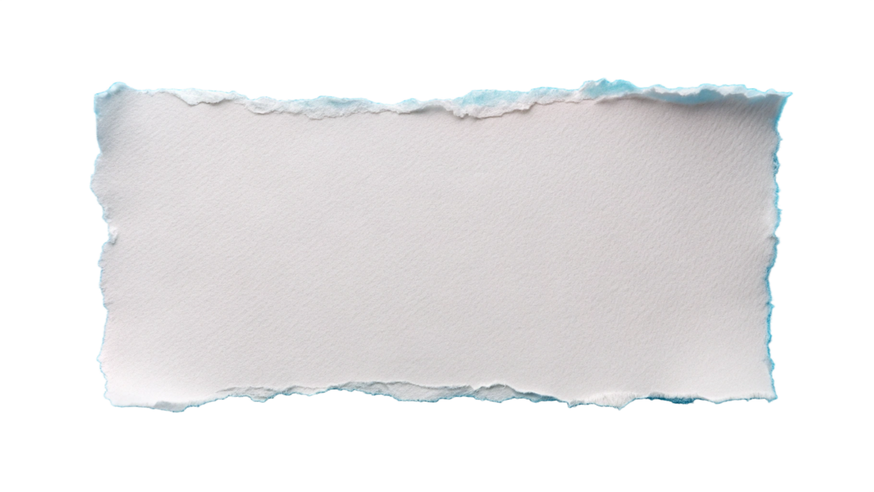 White Torn ripper paper sheet Texture isolated on transparent background png