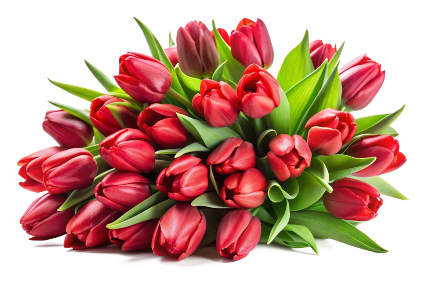 Beautiful bouquet of flowers isolated on transparent background png