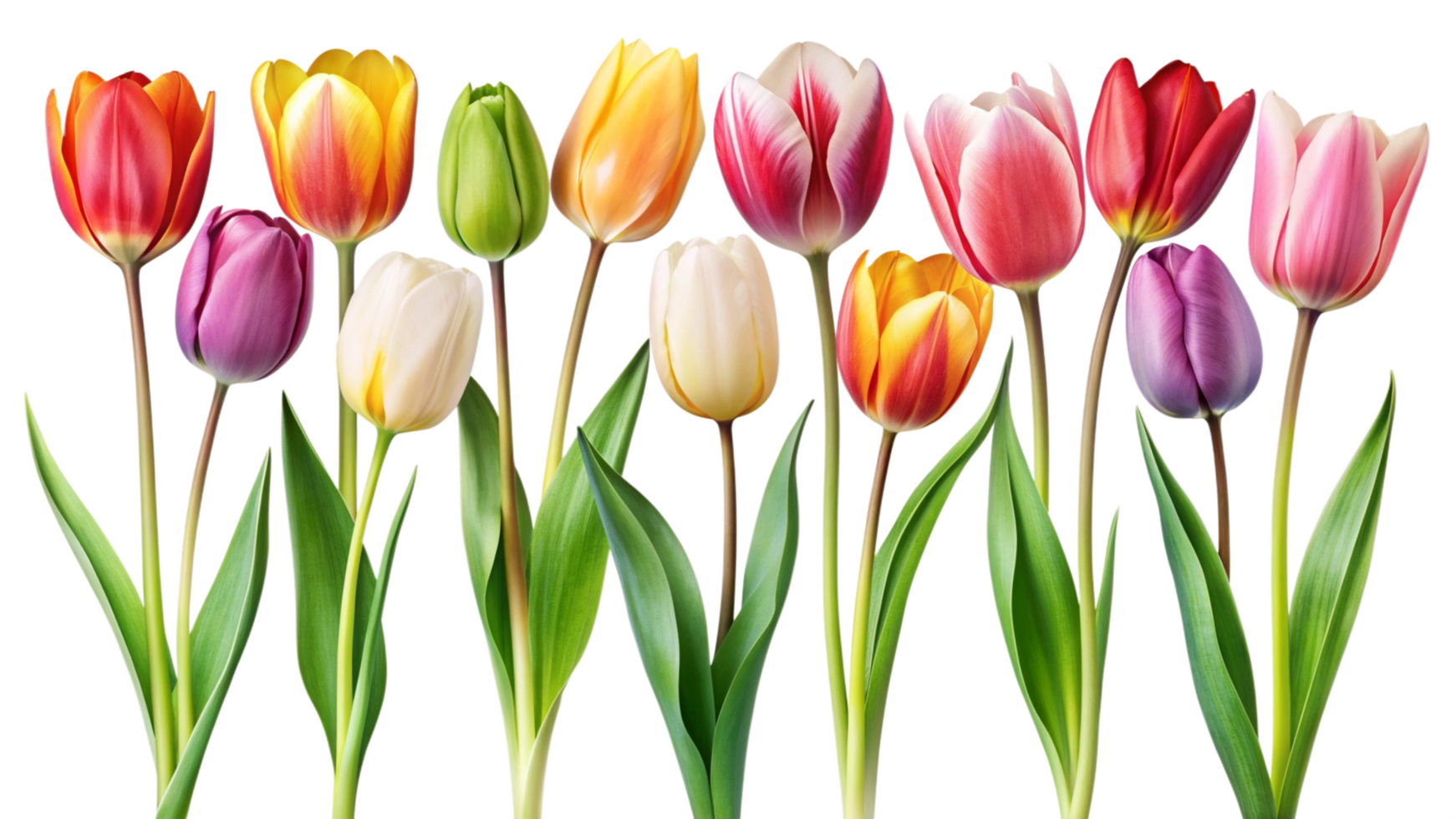 Beautiful bouquet of flowers isolated on transparent background png