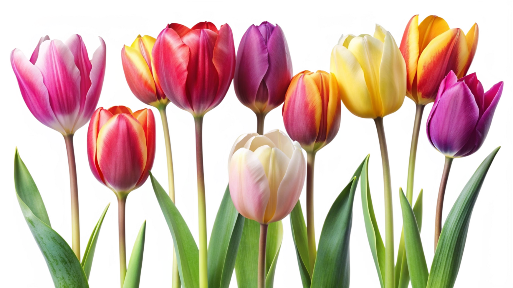 Beautiful bouquet of flowers isolated on transparent background png