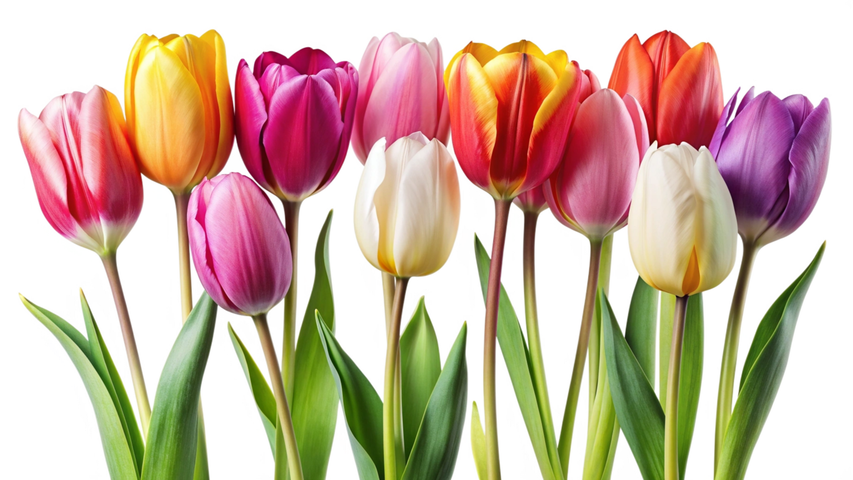 Beautiful bouquet of flowers isolated on transparent background png