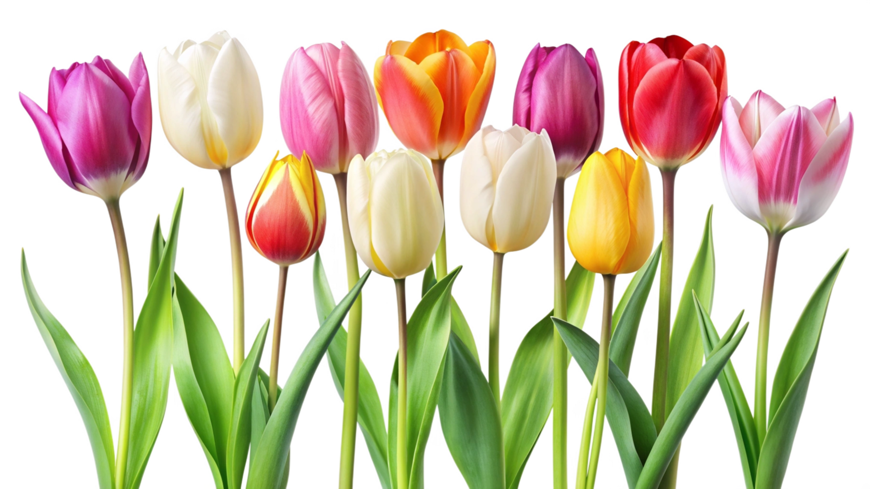 Beautiful bouquet of flowers isolated on transparent background png