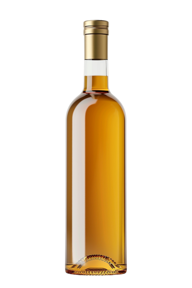 Isolated wine bottle on transparent background png