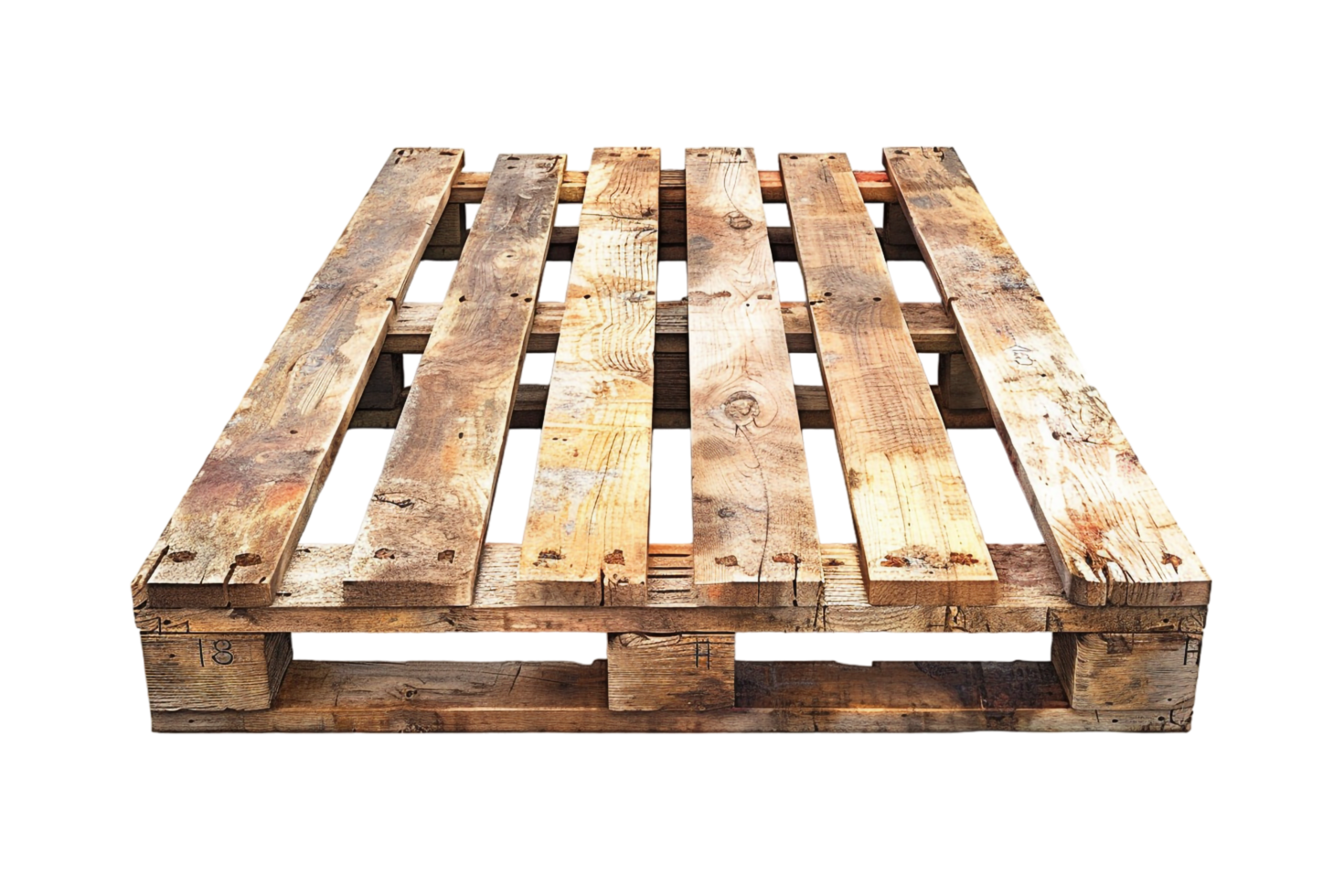 Isolated wooden pallet on transparent background 48411896 PNG