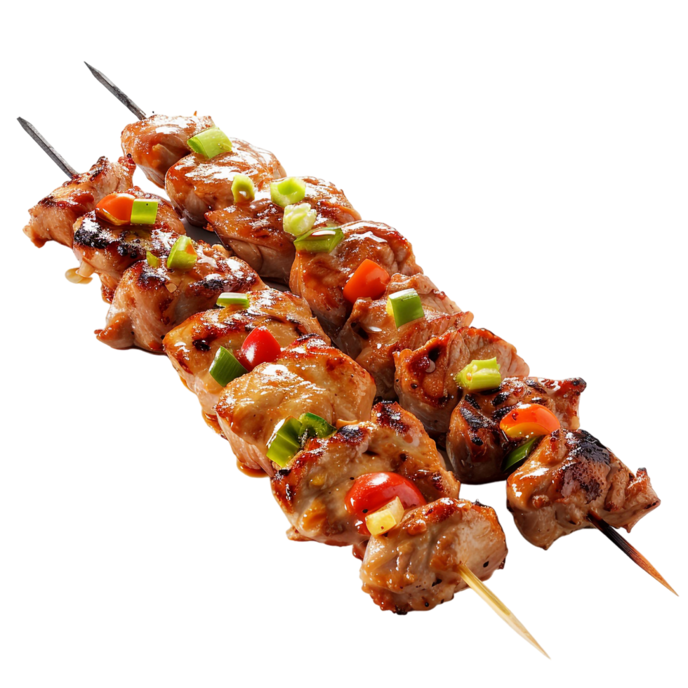 Isolated yakitori on transparent background png
