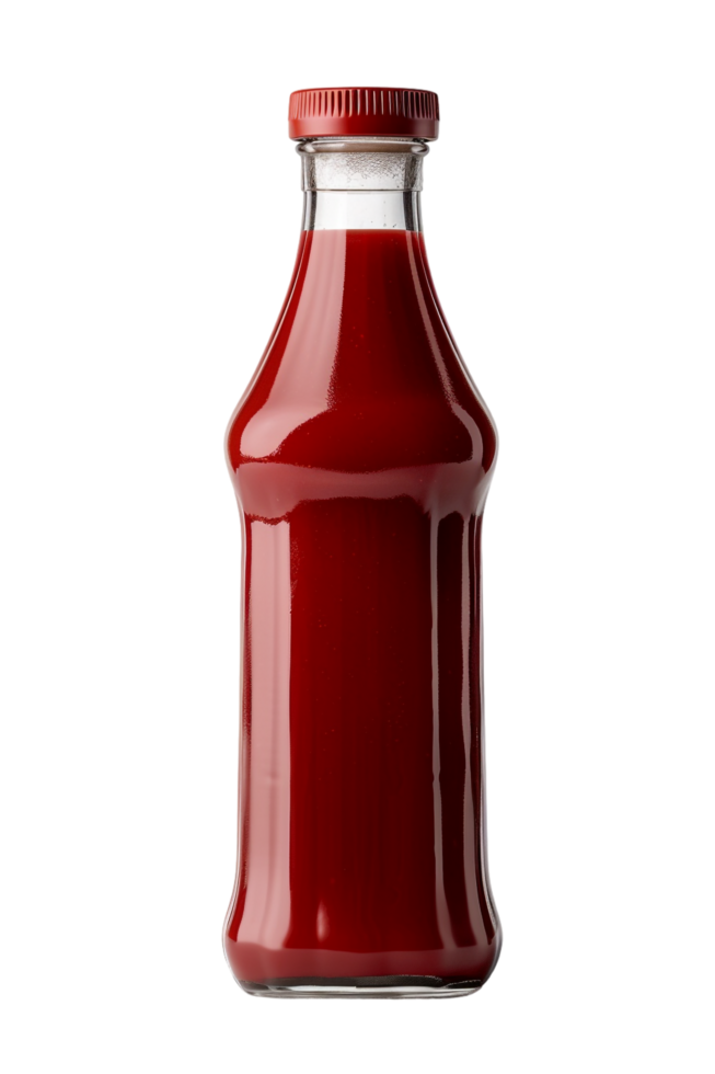 Ketchup bottle isolated on transparent png