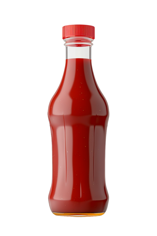 Ketchup bottle isolated on transparent png