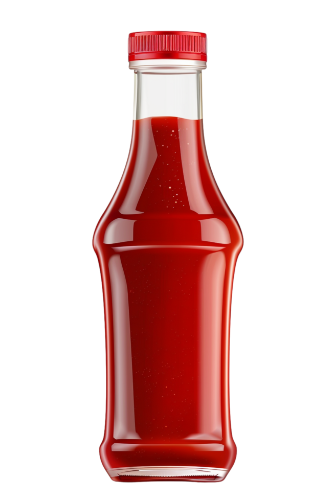 Ketchup bottle isolated on transparent png