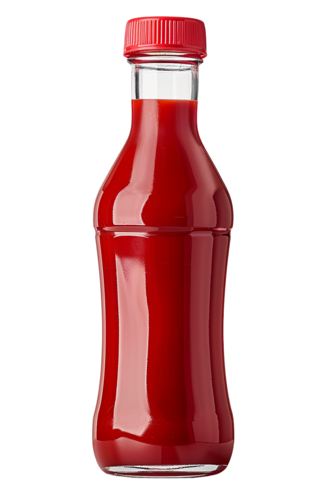 Ketchup bottle isolated on transparent png