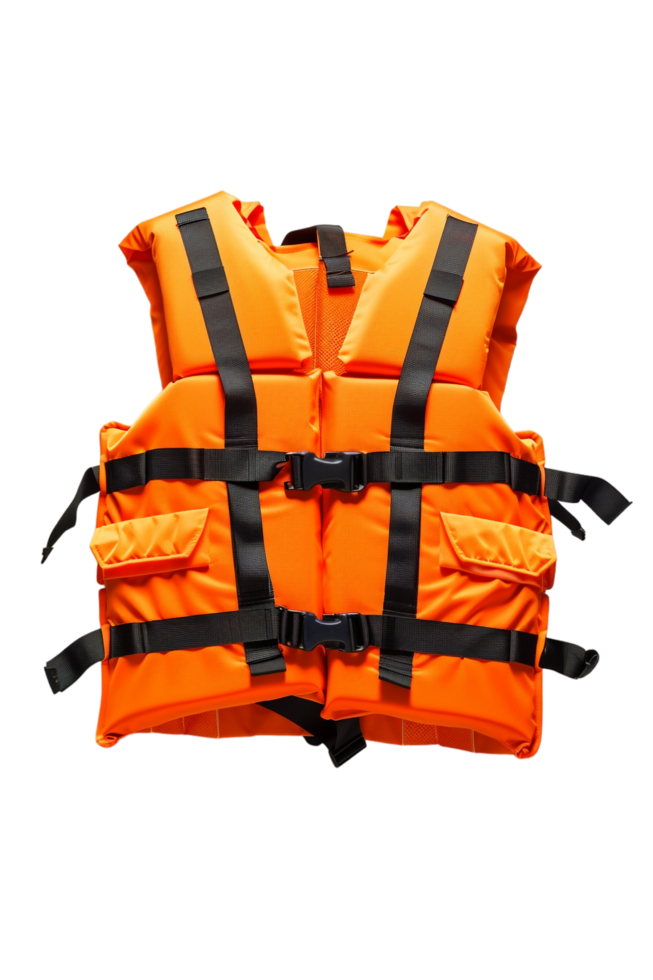 Life jacket alone against transparent background png