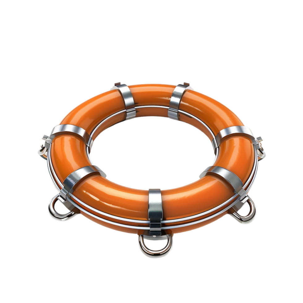 Life preserver ring alone against transparent background png