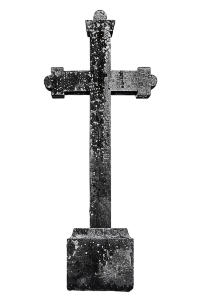 Memorial Cross Isolated on transparent Background png