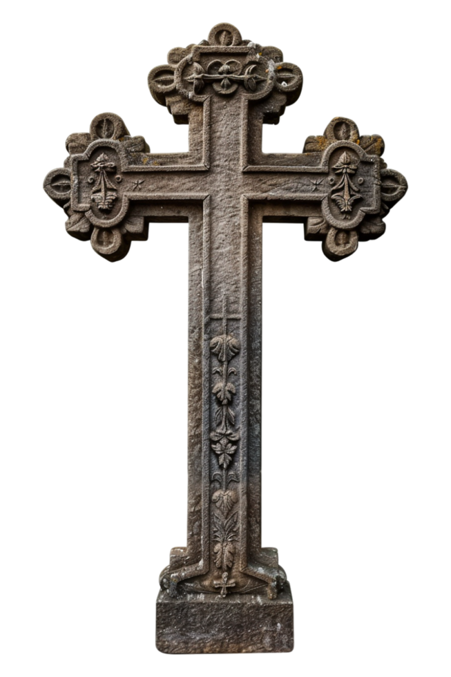 Memorial Cross Isolated on transparent Background png