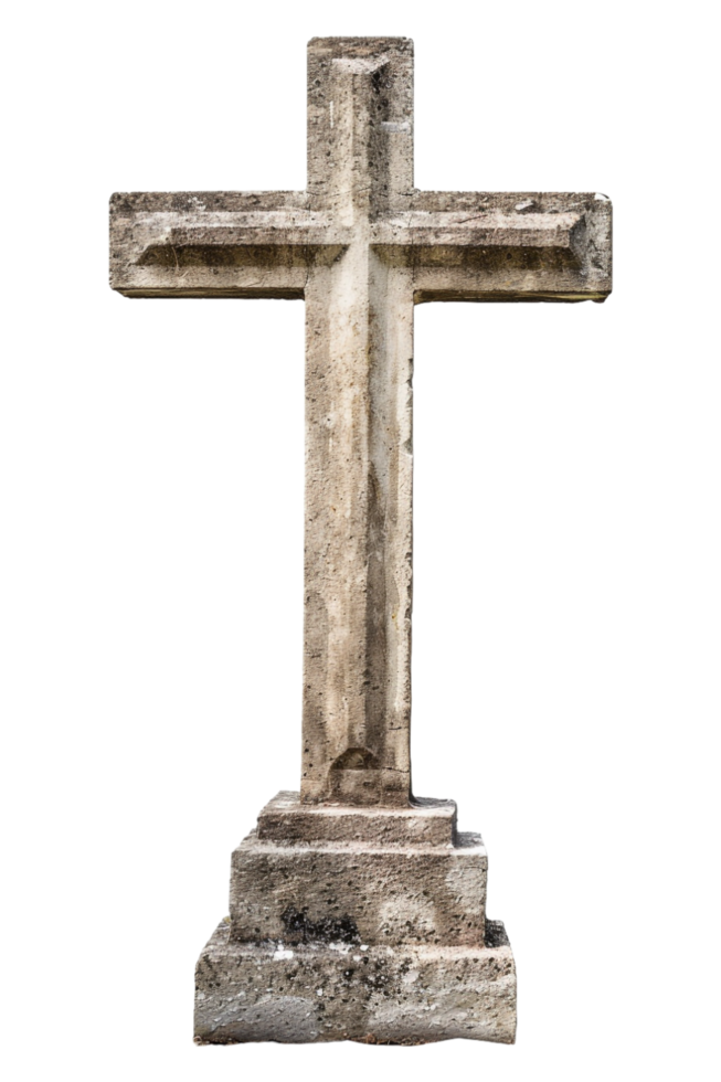 Memorial Cross Isolated on transparent Background png