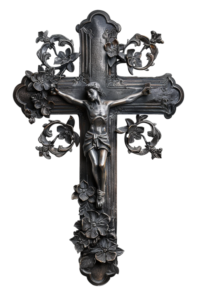 Memorial Cross Isolated on transparent Background png