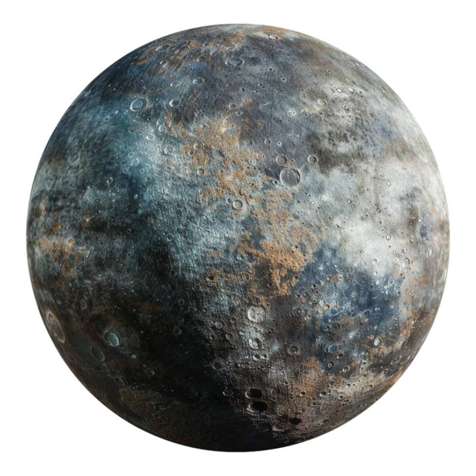 Mercury planet on transparent backdrop png