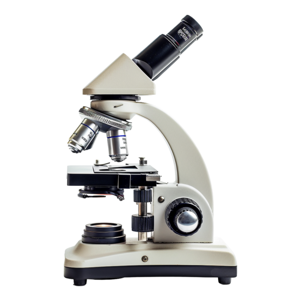 Microscope isolated on transparent png