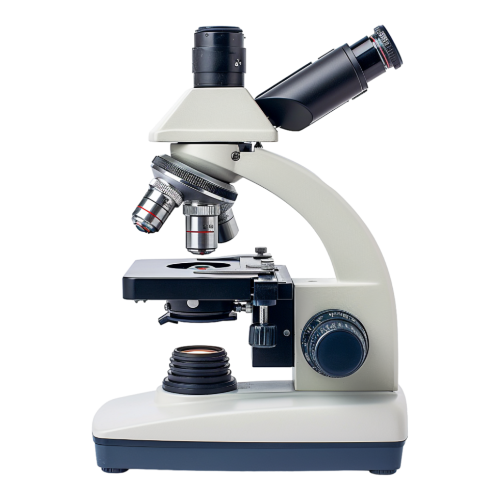 Microscope isolated on transparent png