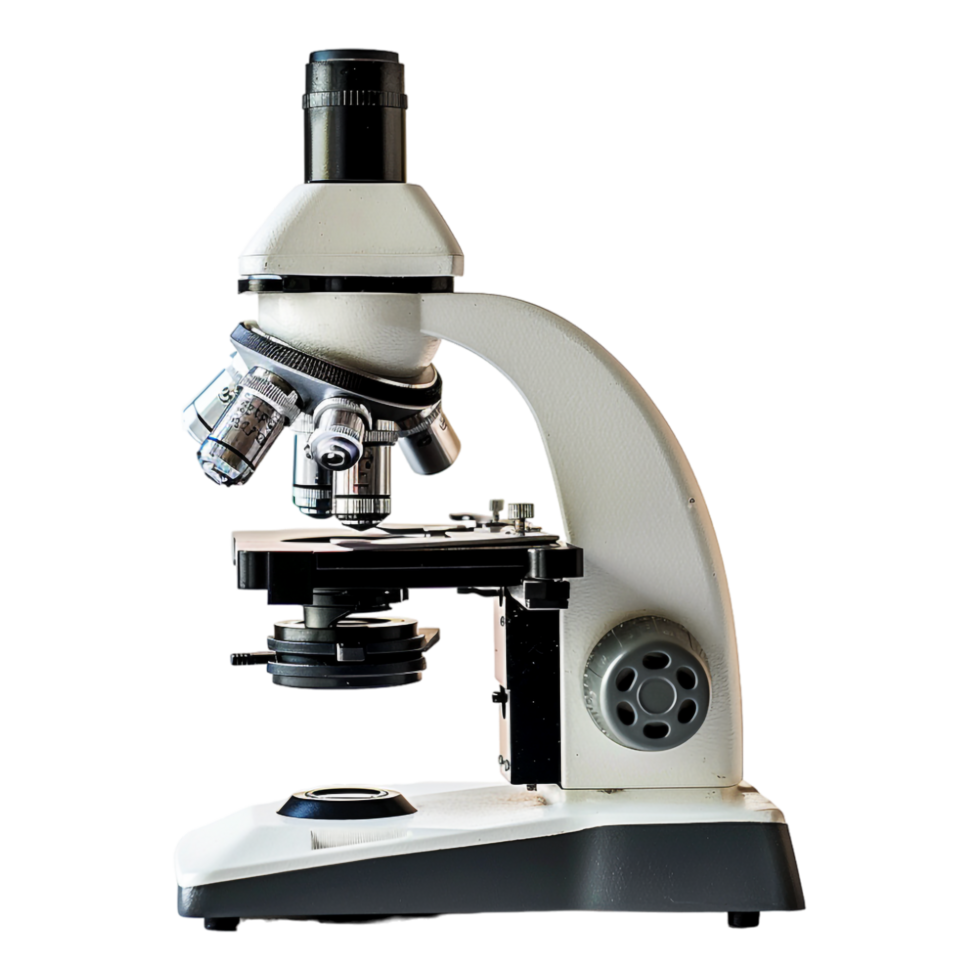 Microscope isolated on transparent png