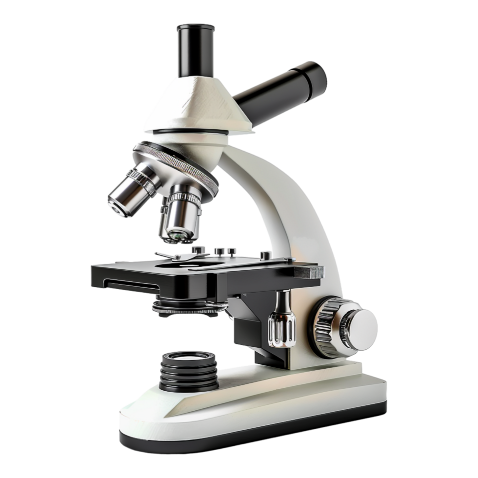 Microscope isolated on transparent png