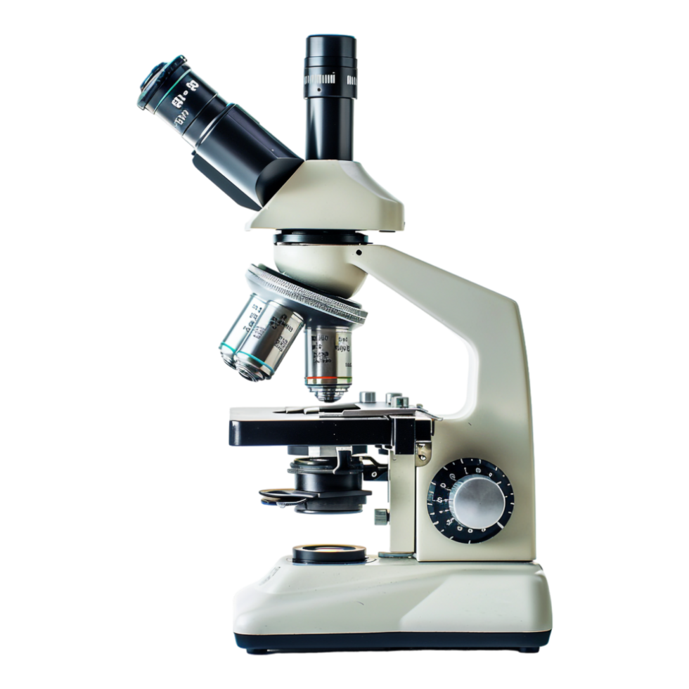 Microscope isolated on transparent png