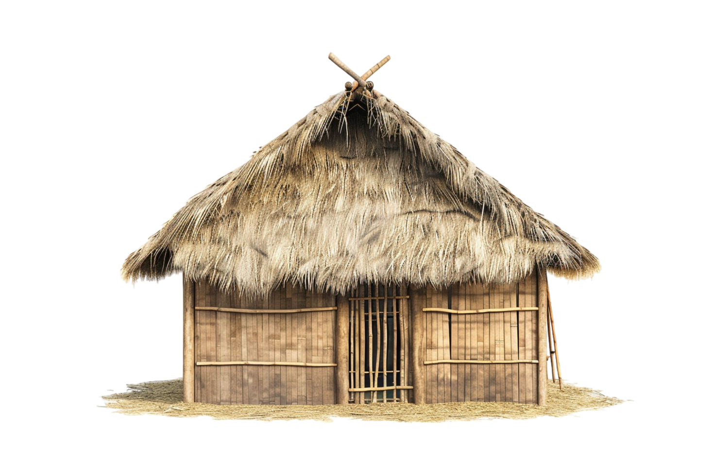 Nipa hut isolated on transparent png