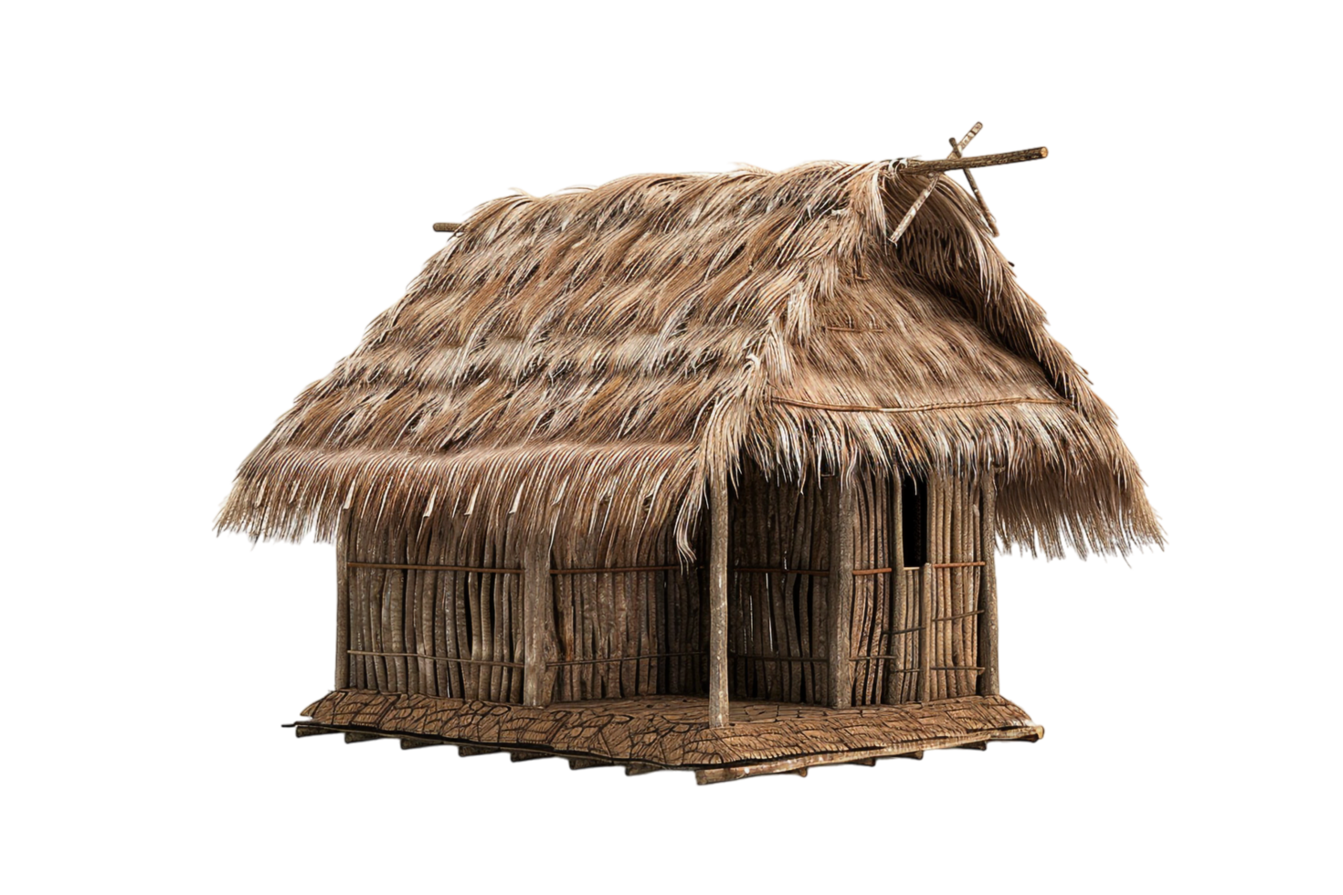 Nipa hut isolated on transparent png