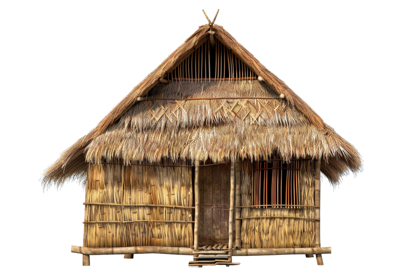 Nipa hut isolated on transparent png