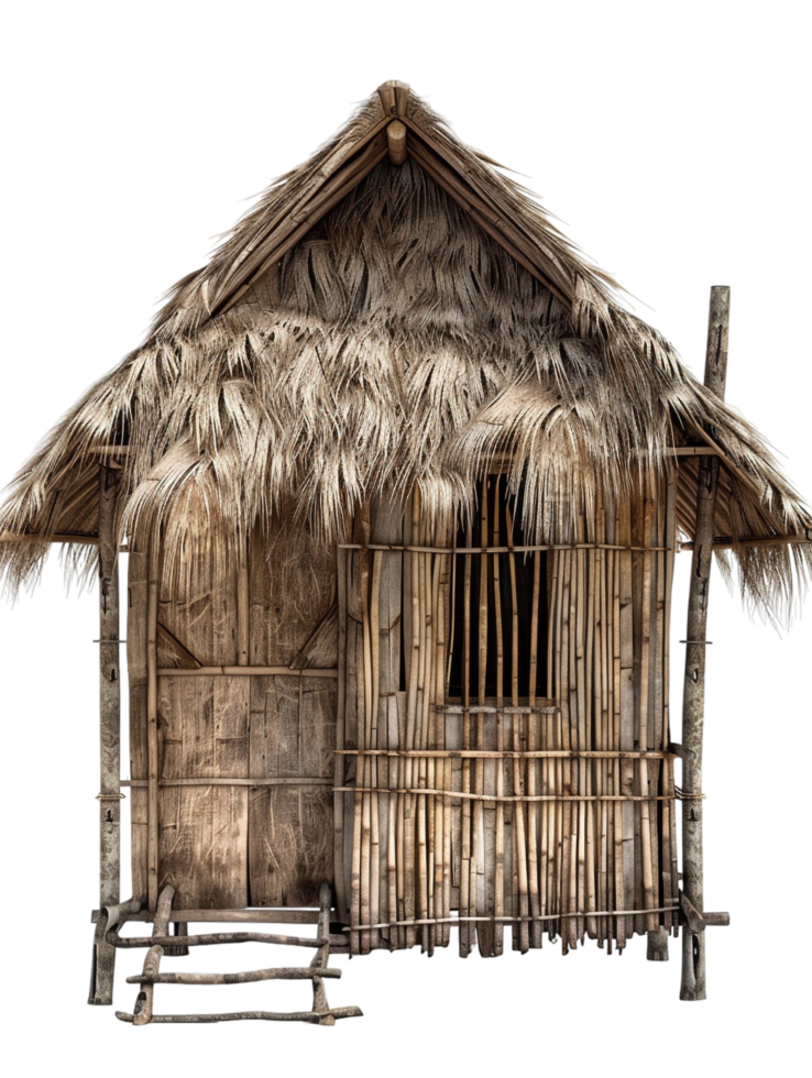 Nipa hut isolated on transparent png
