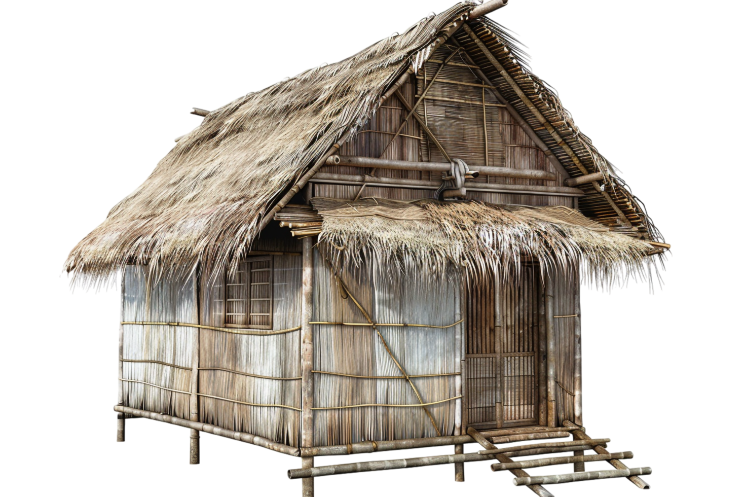 Nipa hut isolated on transparent png