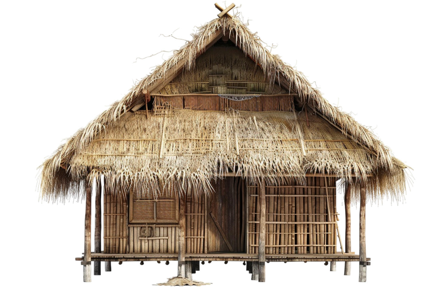Nipa hut isolated on transparent png