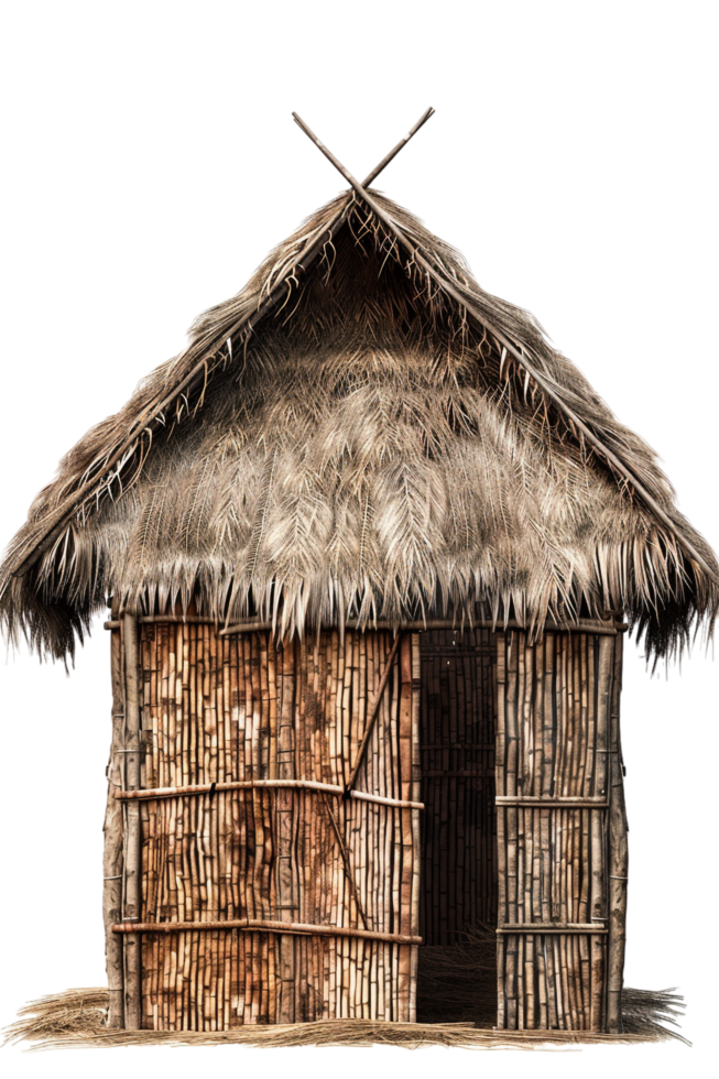 Nipa hut isolated on transparent png