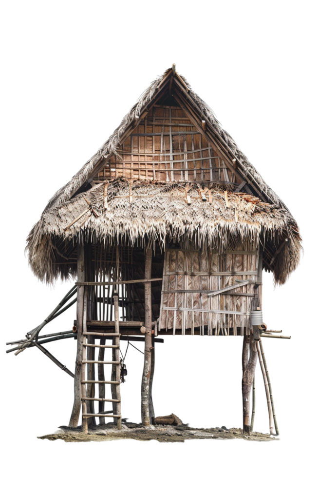 Nipa hut isolated on transparent png