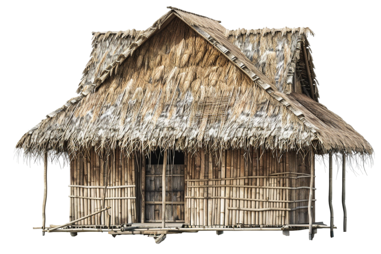 Nipa hut isolated on transparent png