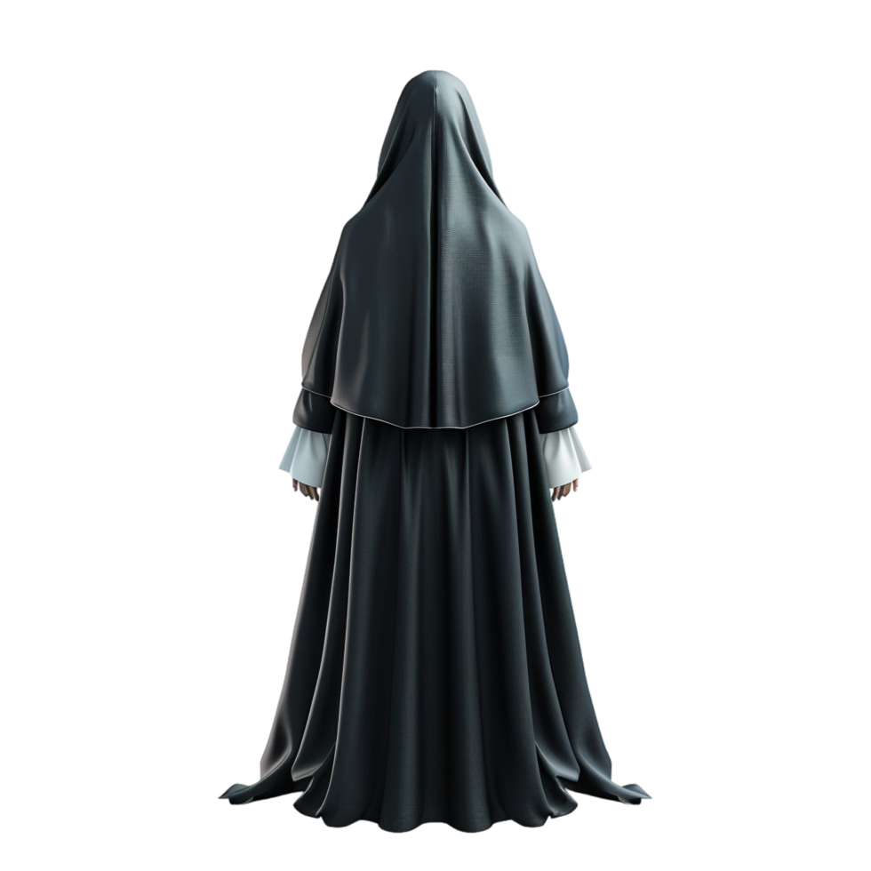 Nun isolated on transparent png
