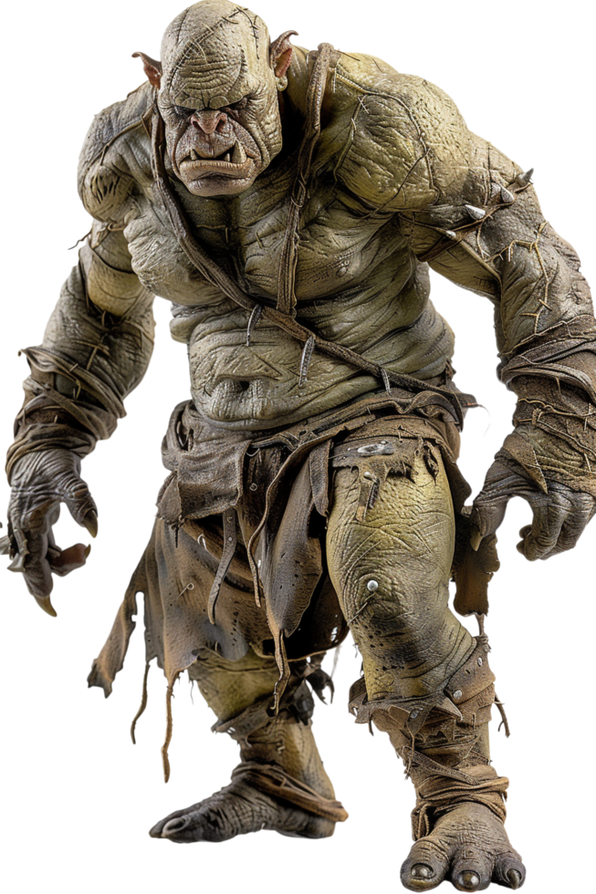 Ogre isolated against transparent backdrop png