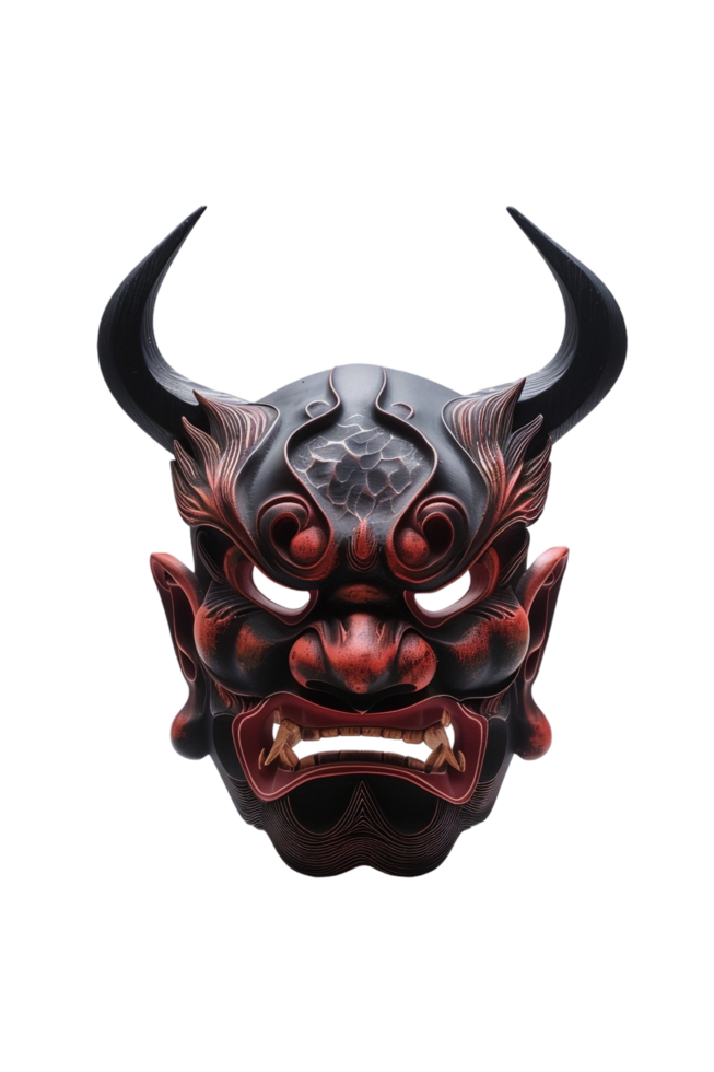 Oni mask isolated on transparent png