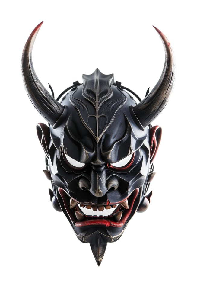Oni mask isolated on transparent png