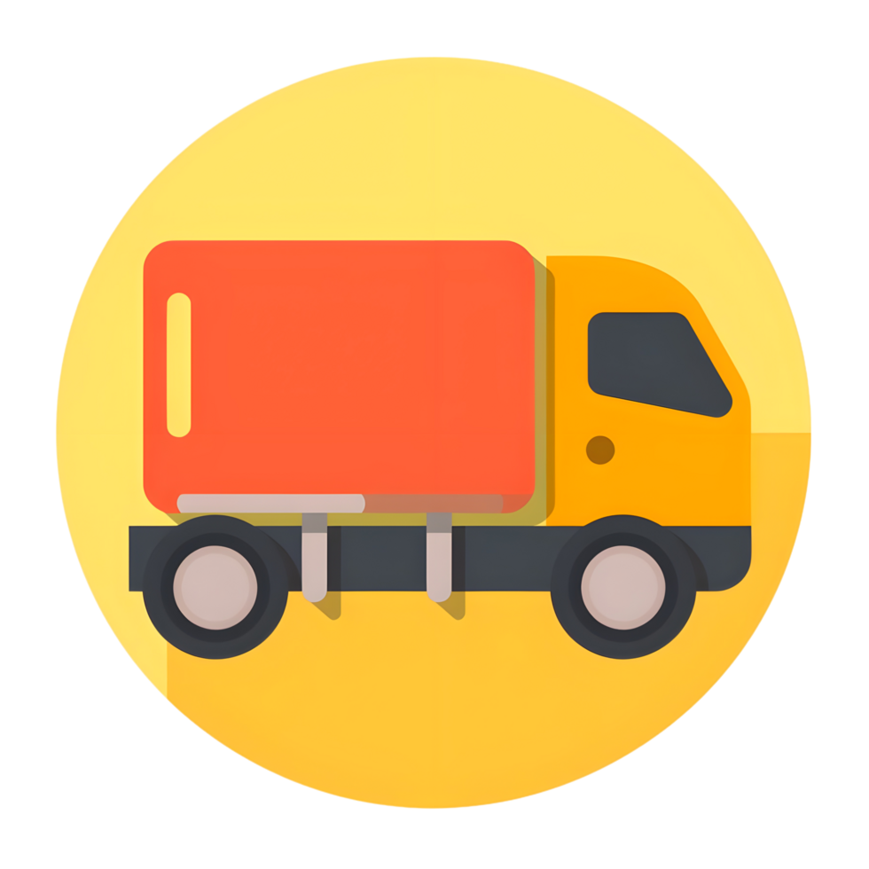 Free shipping icon against transparent background png