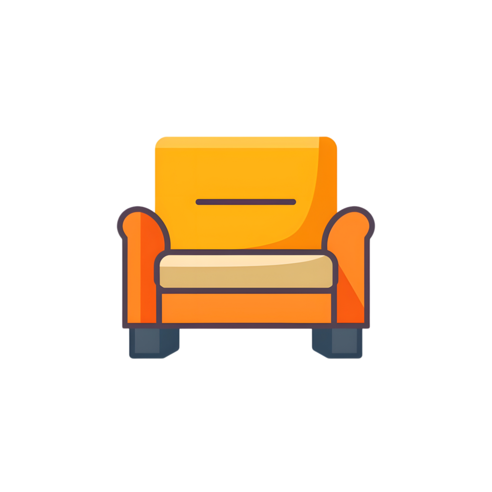 Furniture icon against transparent background Generated by Ai png