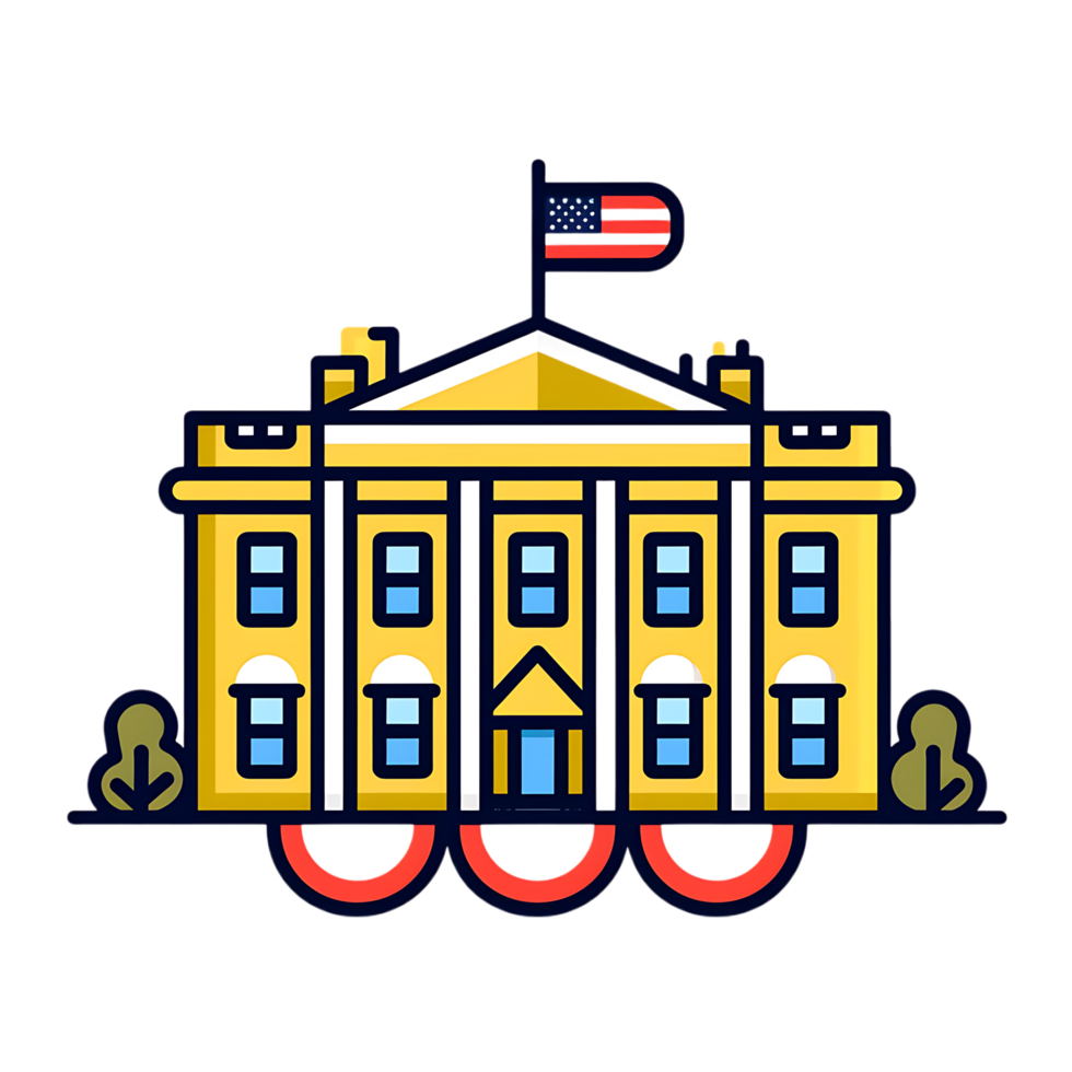 Inauguration icon against transparent background Generated by Ai png