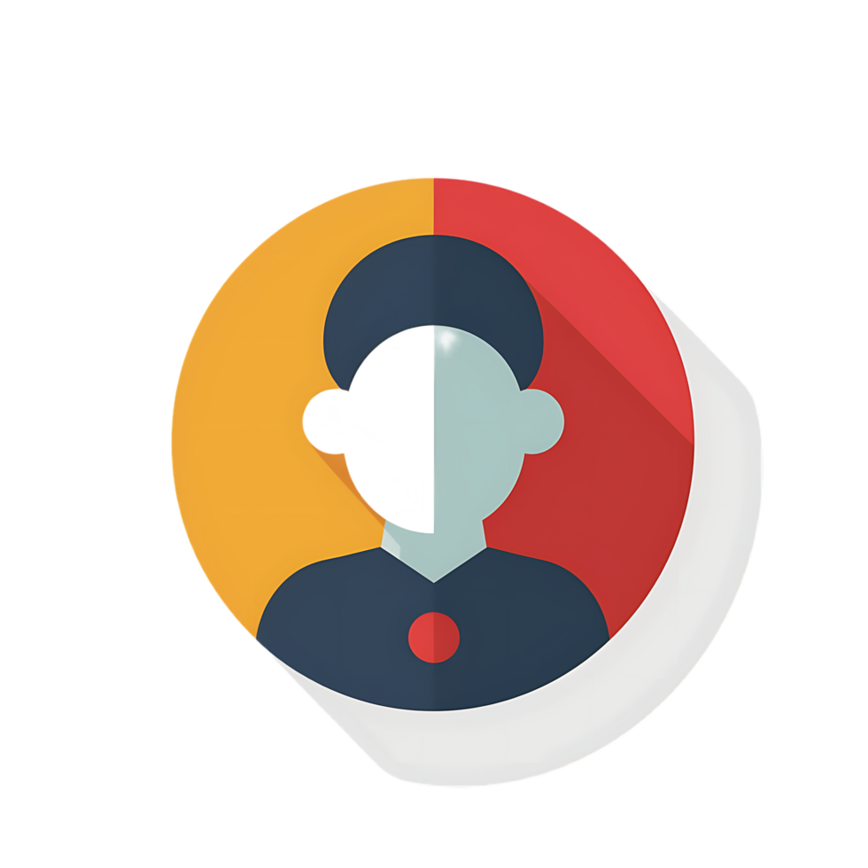 hr software colored flat icon against transparent background png