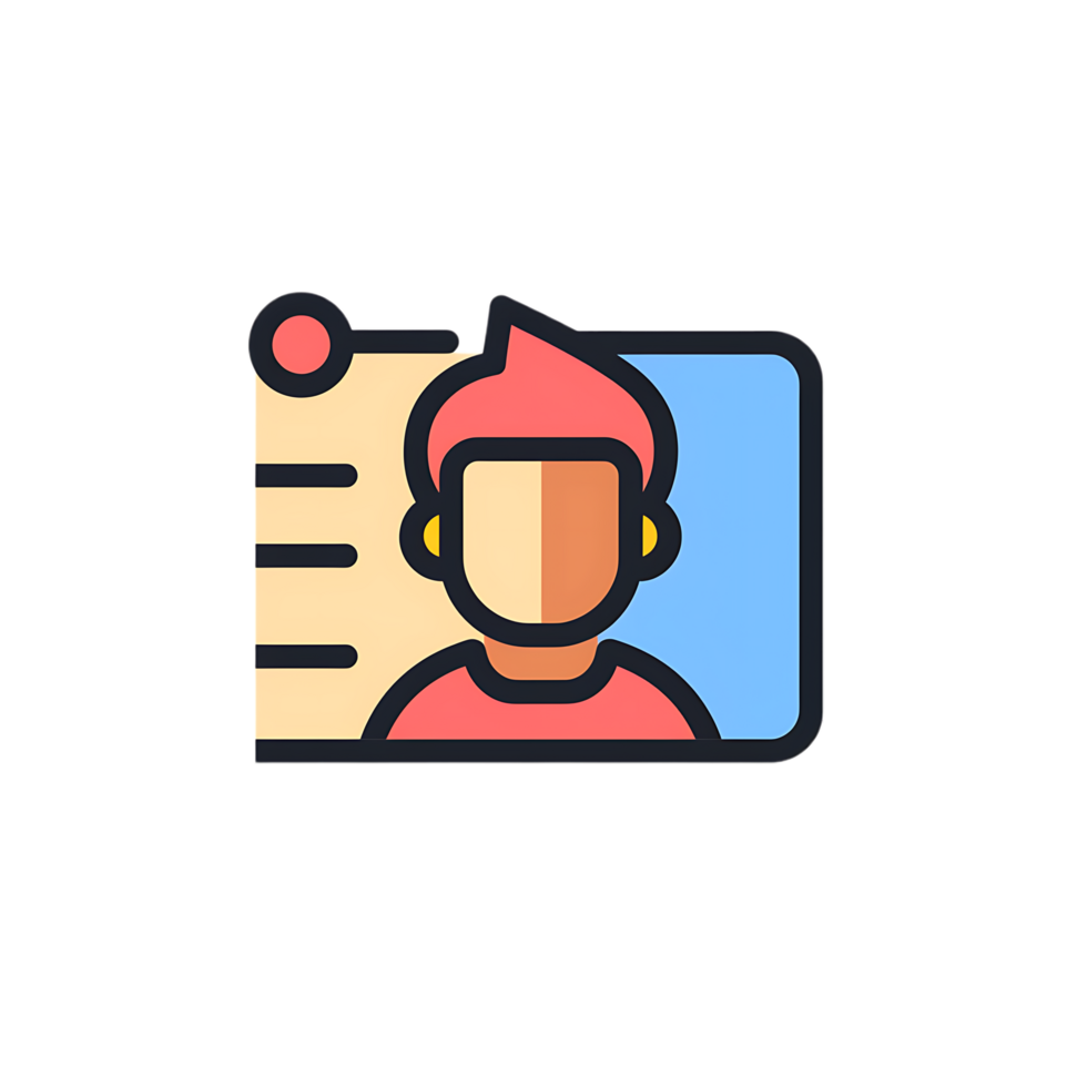 hr software colored flat icon against transparent background png